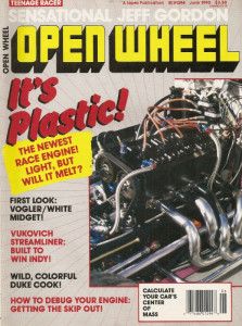 OPEN WHEEL 1990 JUNE - PLASTIC MILLS, VUKOVICH STREAMLINER, J GORDON, MAZUR